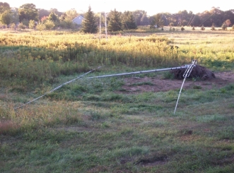 KLM 2-40 Yagi on ground and ready for installation